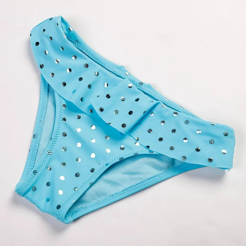 Bañador de lunares con volantes para niña verano suave elástico - imagen 2