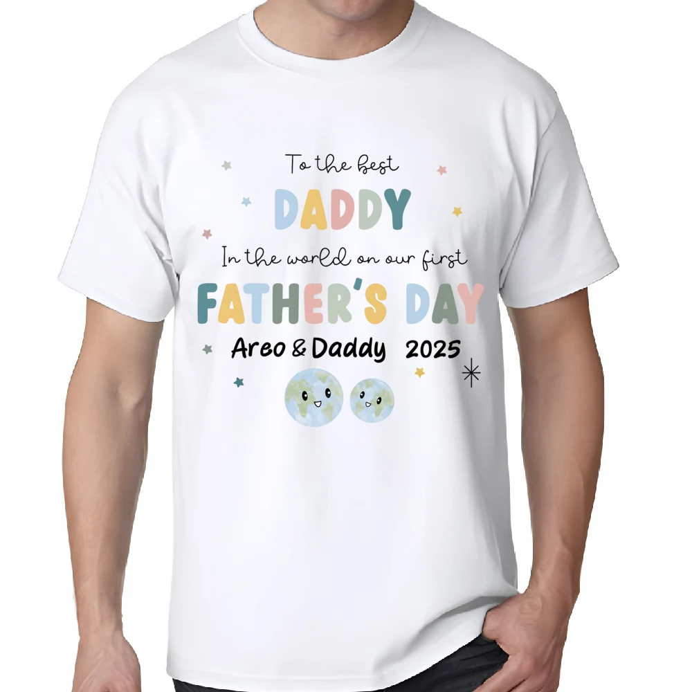 Regalo del Día del Padre para papá y bebé, ropa a juego con nombres, apariencia de socio para padre y bebé, regalo perfecto para el día del padre - imagen 5
