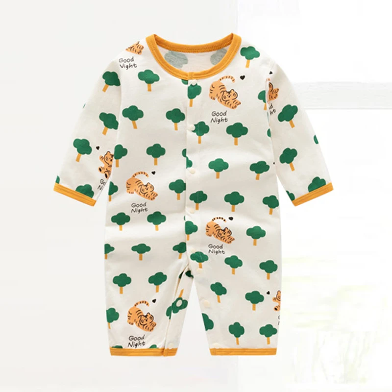 Pelele para bebé recién nacido, traje para gatear de una pieza, traje para bebé recién nacido de algodón puro, ropa de un solo pecho, monos para bebé - imagen 4