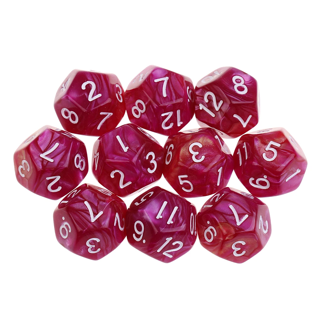 D12 Purple Red