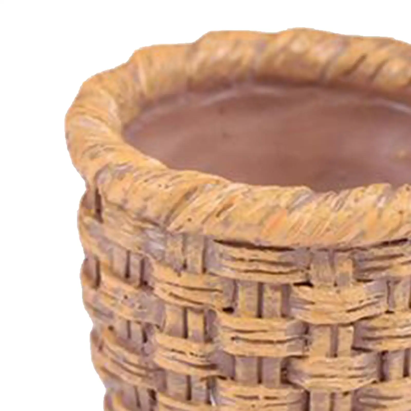1:12 Scale Dollhouse Miniature Woven Basket Collections BJD Doll Playset Micro