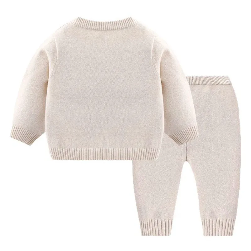 Conjunto bebé manga larga – Camiseta y pantalón estampado - imagen 3