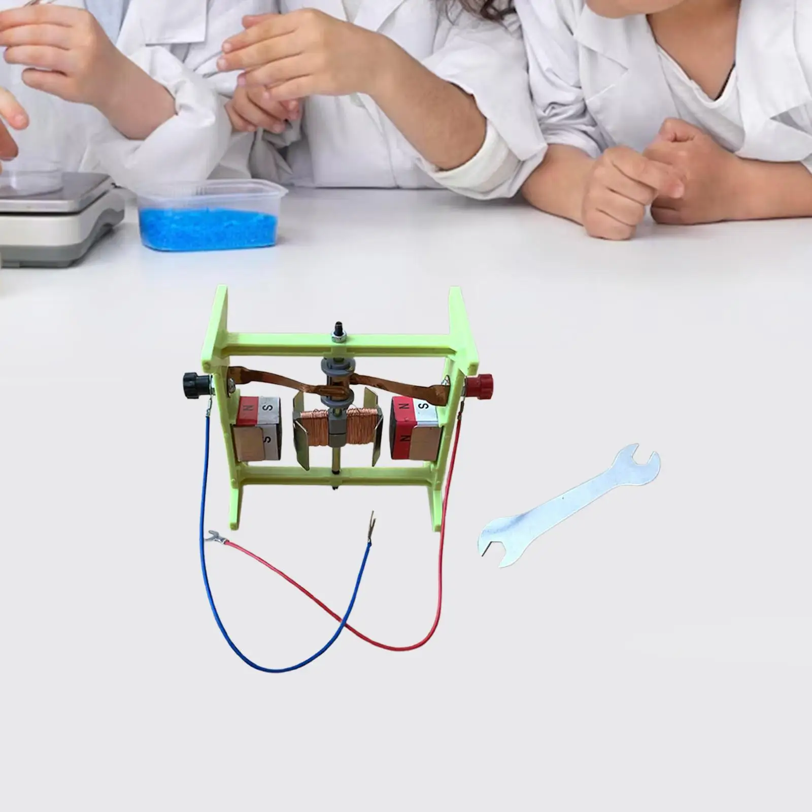 Electric Motor Science Assemble Kit Technology Small Production Physics Experiment for Children Kids High School Students Teens
