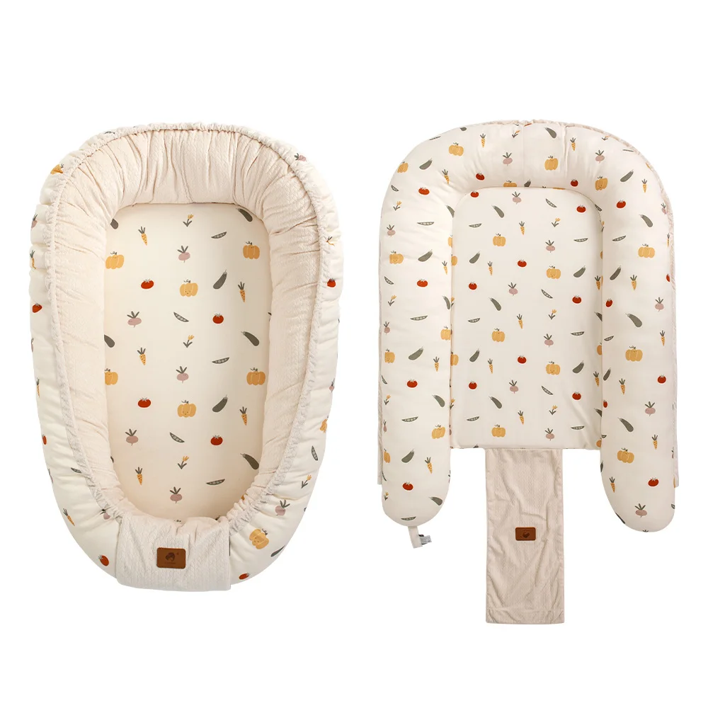 Cuna portátil para bebé colecho cálida beige de invierno - imagen 4