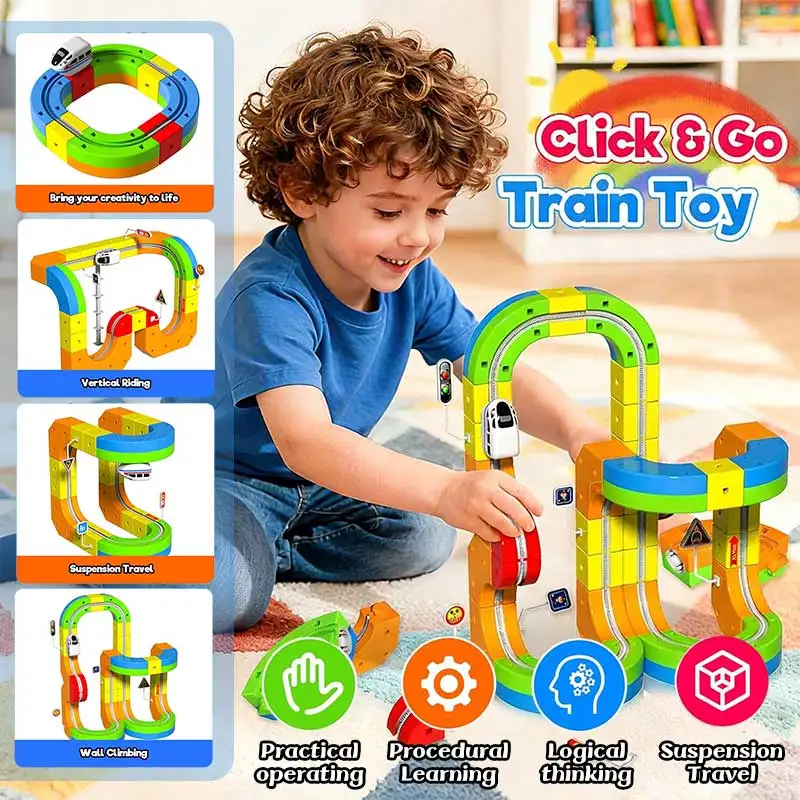 Tren magnético de construcción – Juguete educativo para niños - imagen 2