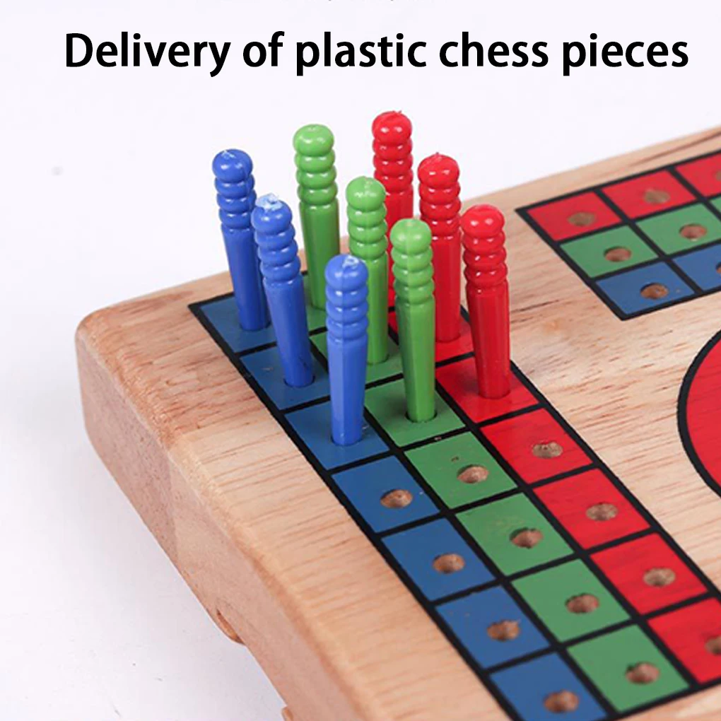 Juego de Cribbage plegable de 3 carriles, tablero de madera maciza, cartas de baraja completa, diversión para todas las edades, juego de mesa Cribbage, 9 clavijas - imagen 5