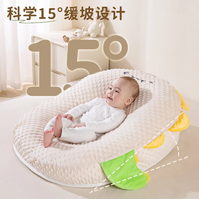 Almohadas para bebé, almohada con rampa antiescupir para tumbarse, almohada de lactancia para recién nacido, almohada de lactancia - imagen 2