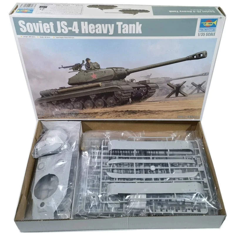 TRUMPETER 1/35 JS-4 soviético tanque pesado ensamblaje de plástico modelo de rompecabezas - imagen 2