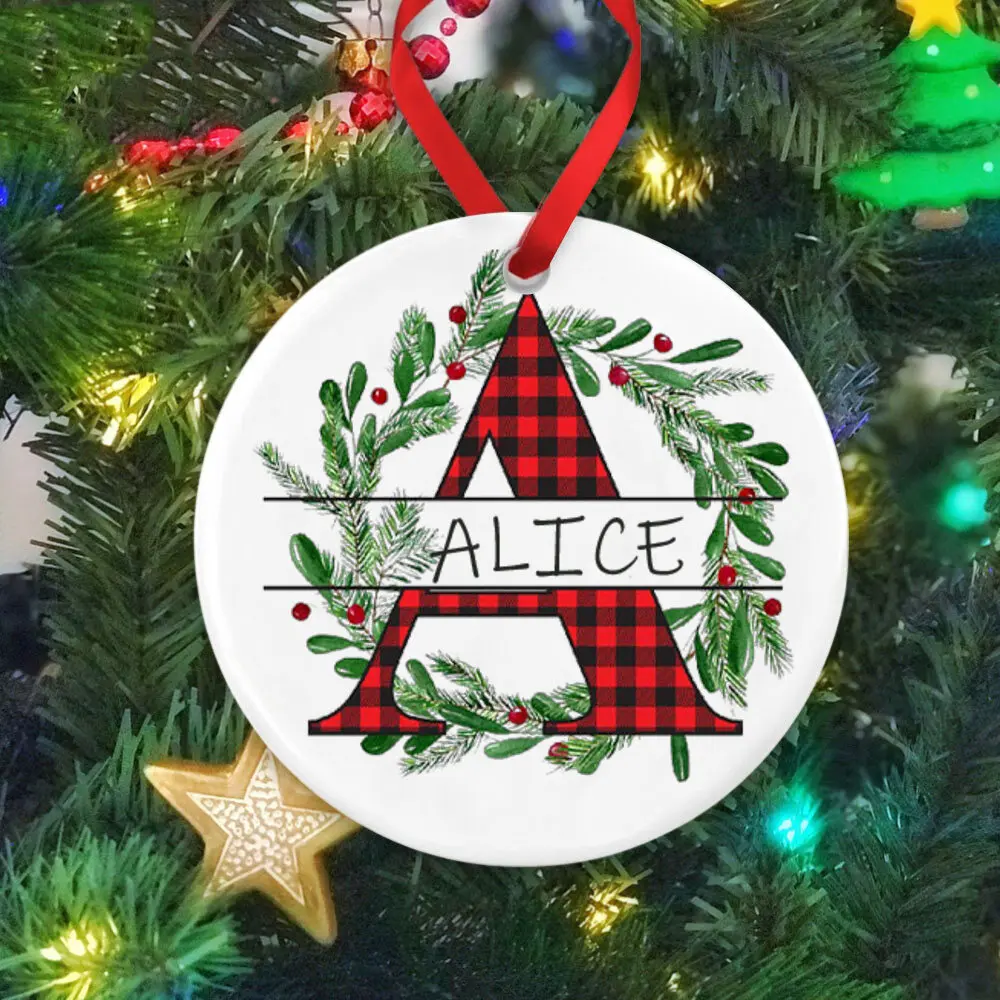 Adorno navideño para bebé con nombre grabado – Recuerdo de Navidad - imagen 4