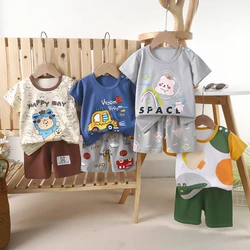 Conjunto bebé algodón puro – Camiseta manga corta verano