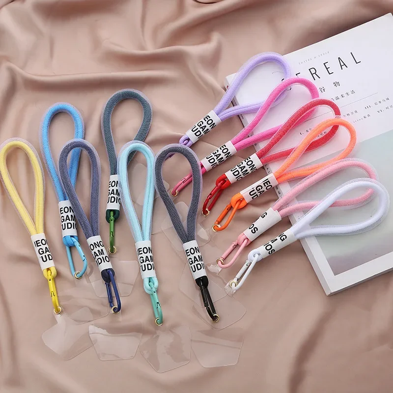 Cordón de Color para teléfono, correa de malla para bolso, tiras trenzadas, cordón para llaves, pantalones colgantes, accesorios, llavero - imagen 3