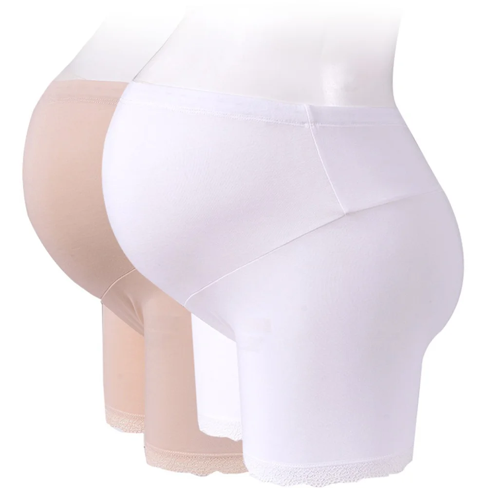 Ropa interior de maternidad blanca para mujer, bragas sin costuras para embarazo, hebilla de ajuste, bragas suaves transpirables de cintura alta Xl - imagen 3