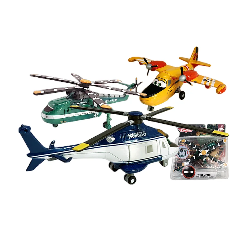 Aviones de Disney de juguete de lujo Windlifter Dipper Dlade Ranger, modelo de avión de juguete clásico de aleación fundida de Metal para niños - imagen 3