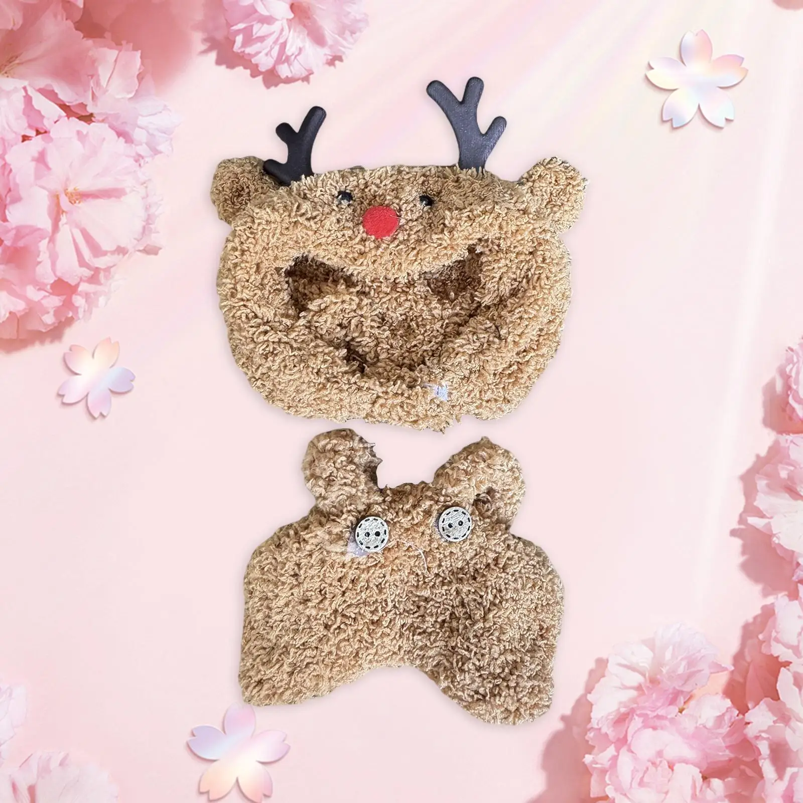 Plush Doll Playsuit for Kids Model Accessories Birthday Gifts Hands on Coordination Pendant Doll Costumes Dress up for 17cm Doll