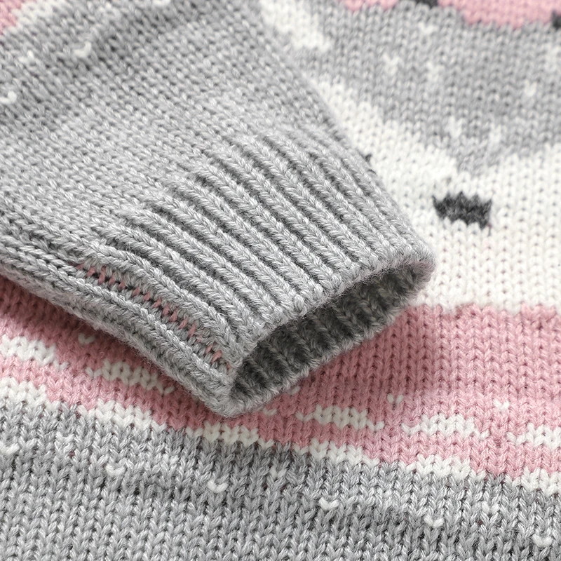 Conjunto de punto para niña – Suéter y pants de invierno - imagen 4