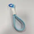 Blue rope white knot