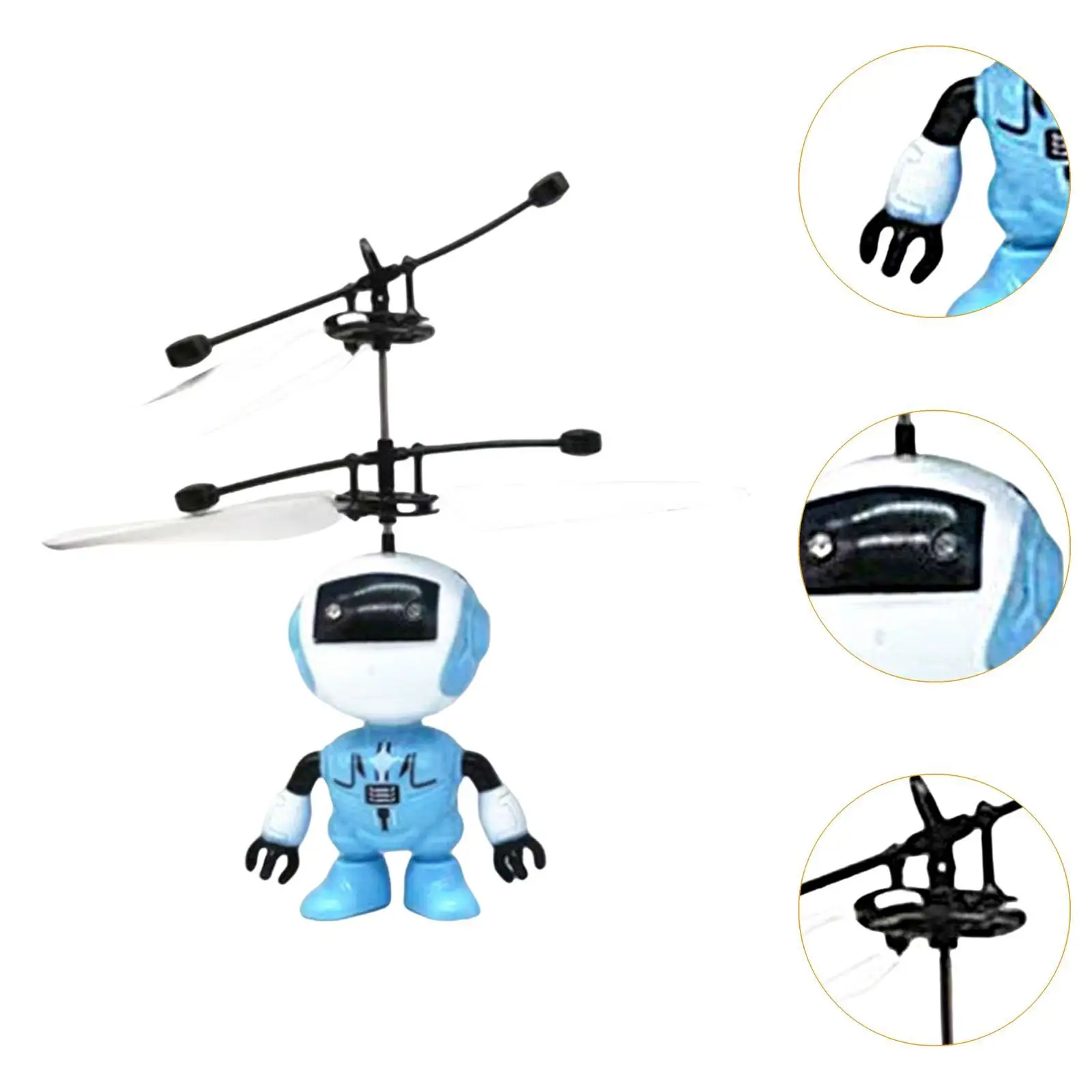Mini dron robot volador recargable con sensor y luces para niños - imagen 2