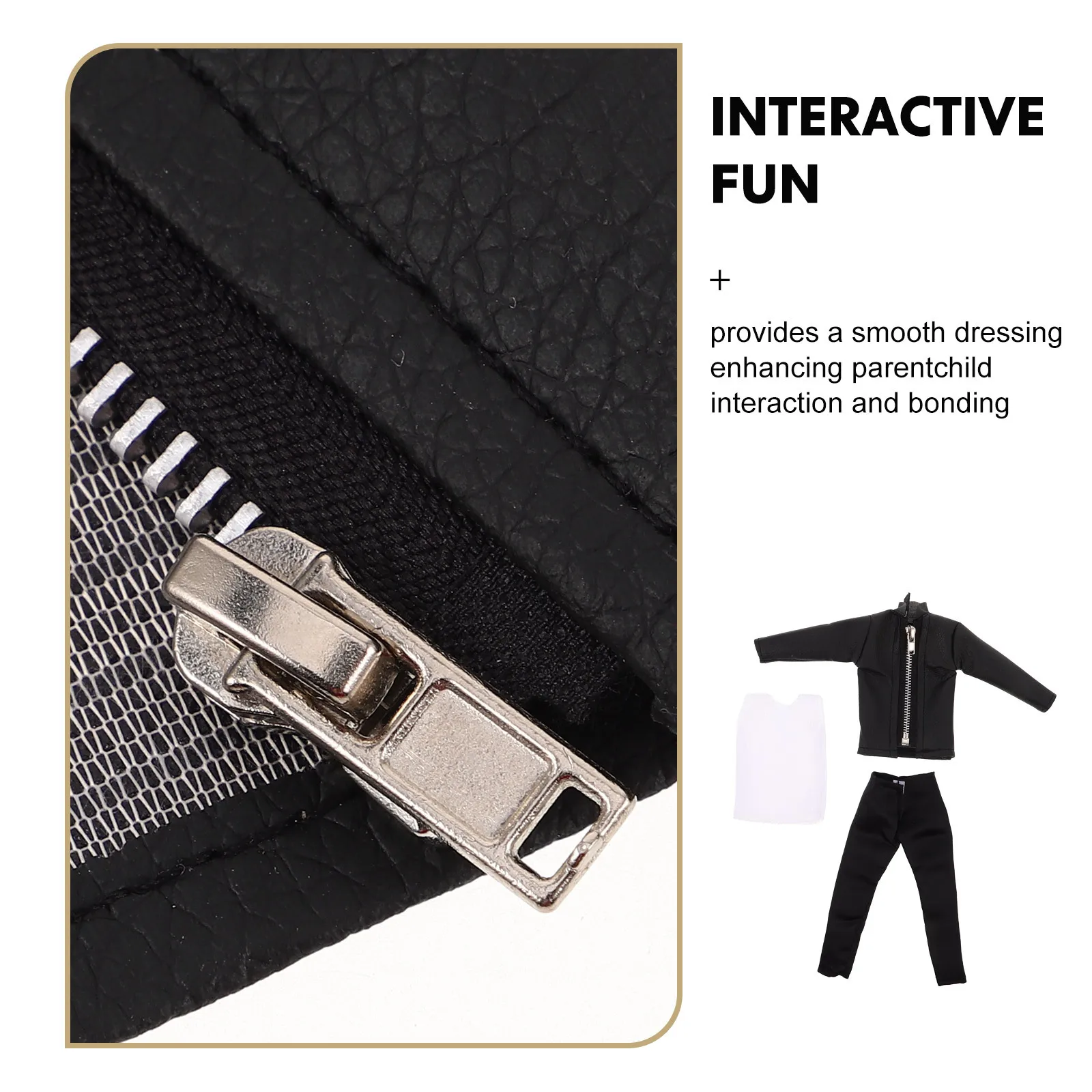 1 Juego de 1 traje de novio, chaqueta de Pu, conjunto de pantalones para niños, ropa, disfraces, disfraz, accesorio de ropa de moda - imagen 3