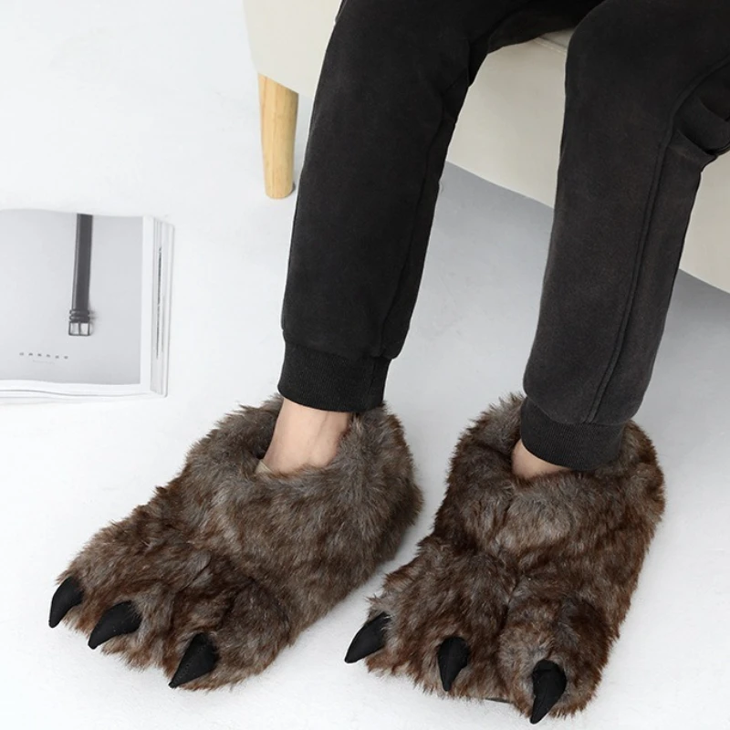 Zapatillas de felpa con dinosaurios para bebés – Cálidas y suaves - imagen 4