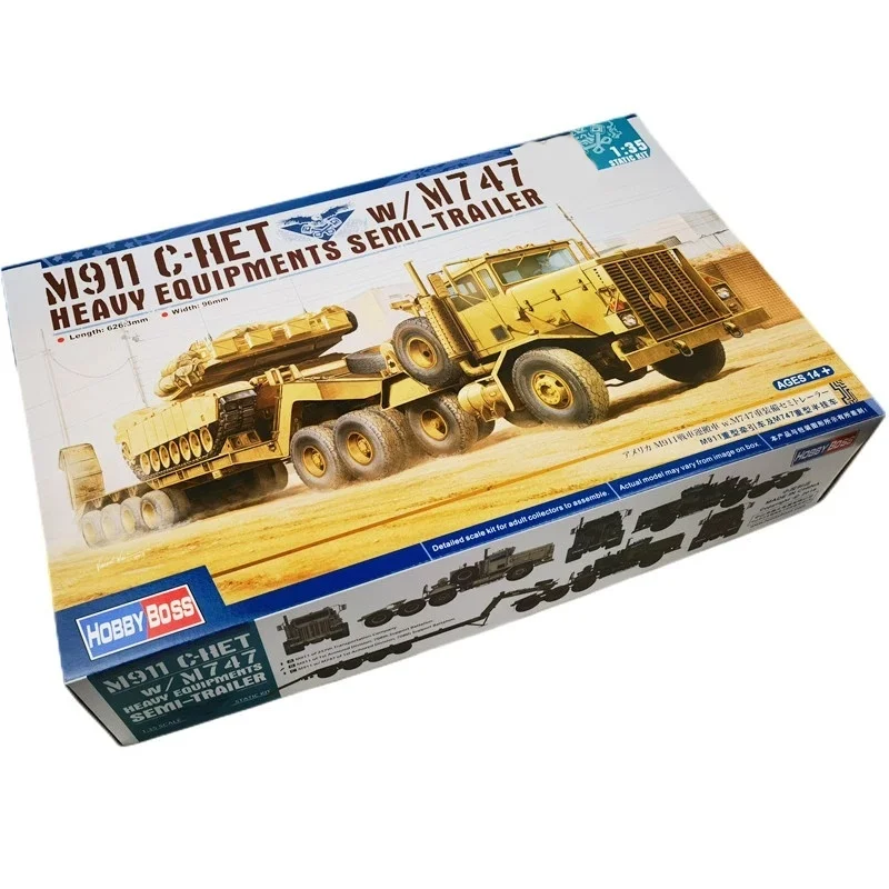 TRUMPETER 1/35 M911 C-HET con modelo de rompecabezas de ensamblaje de semirremolque de equipos pesados M747 - imagen 3