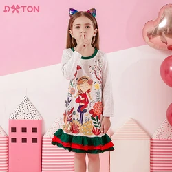 Vestido DXTON de algodón con estampado floral para niñas