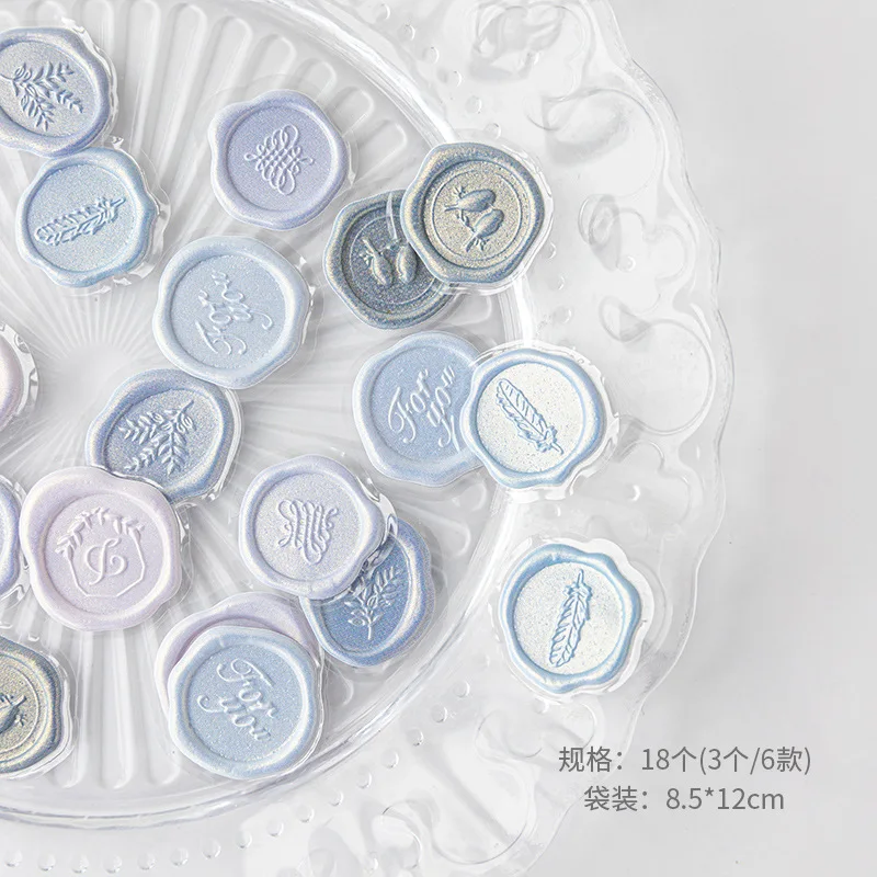 Pegatinas sello de cera vintage para scrapbooking y sobres - imagen 5