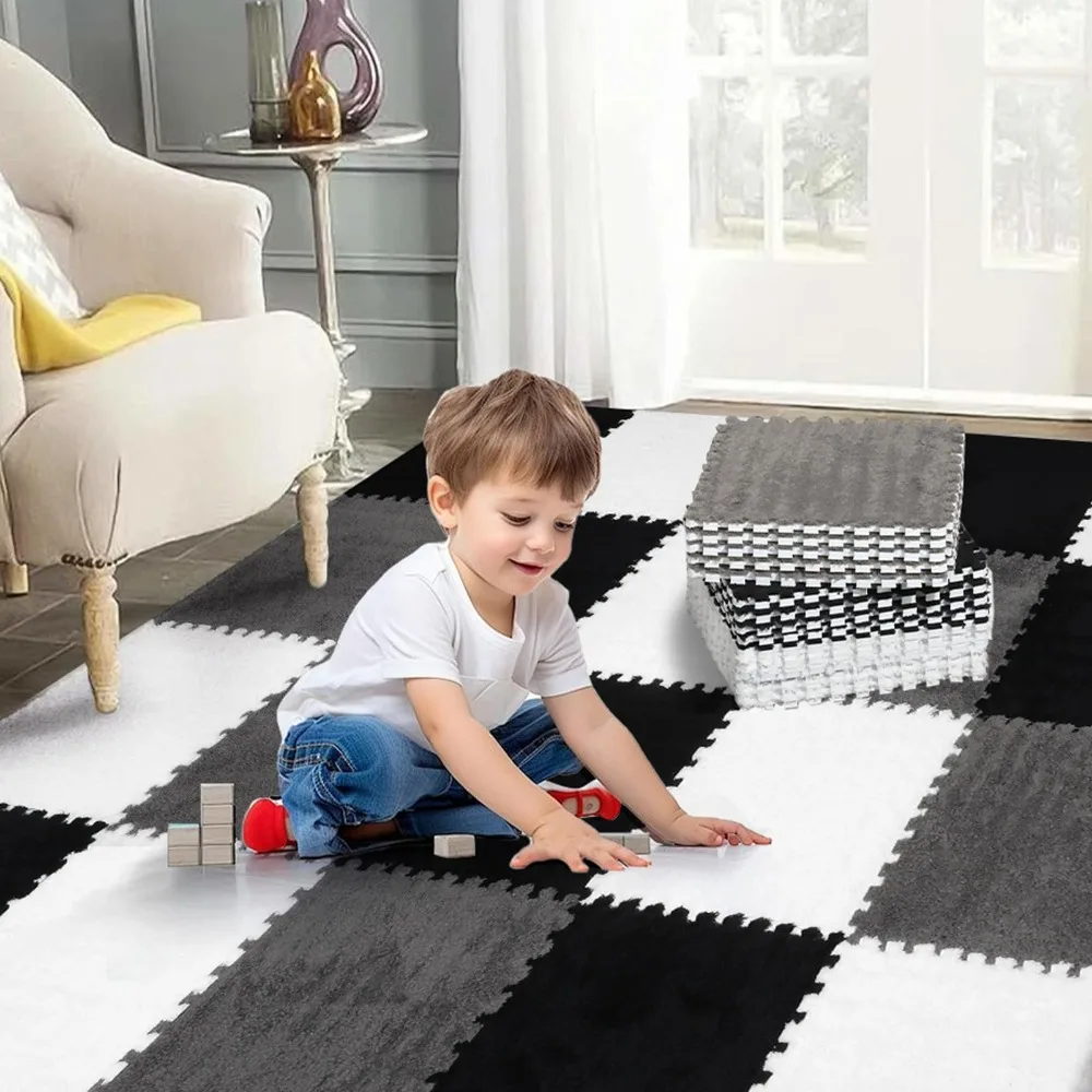 Alfombra de rompecabezas bebé tapete juego suave EVA