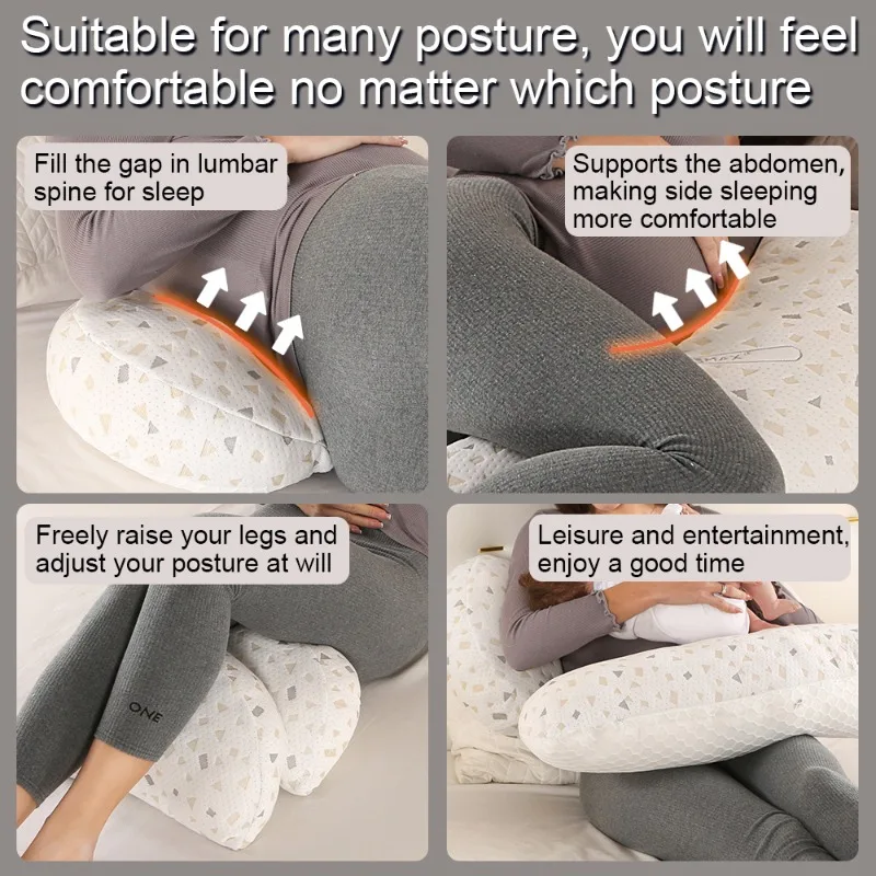 Almohada de lactancia y embarazo con apoyo lumbar multifunción - imagen 4