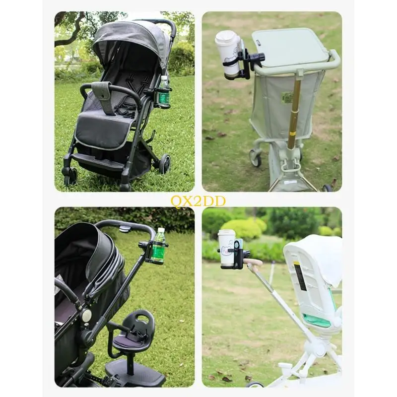 QX2D Double Función Camecaneros Copa accesoria Copa Botella Soporte teléfono Monte Monte Ajuste - imagen 4