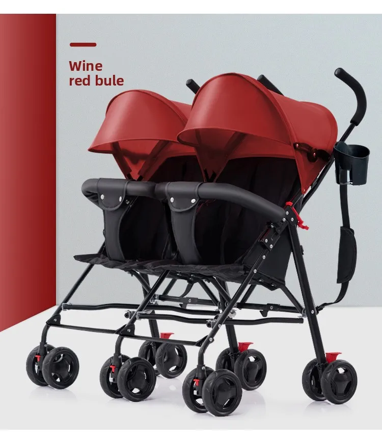 Dragon Phoenix Cochecito Doble Reclinable - Asiento y Acostado - imagen 2