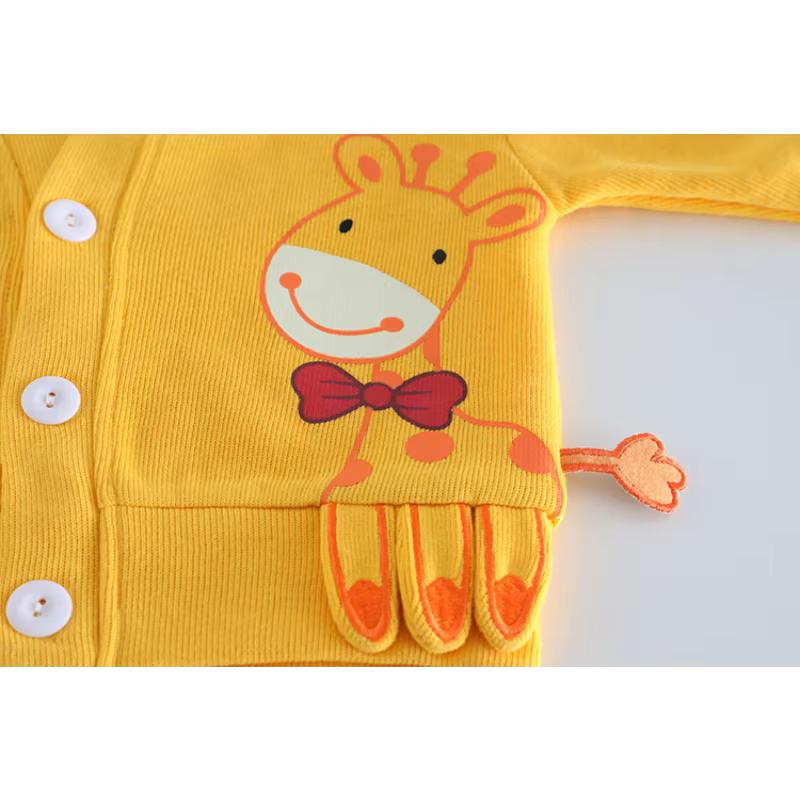 Conjunto primavera niña: chaqueta estampada, camiseta y pantalón - imagen 4