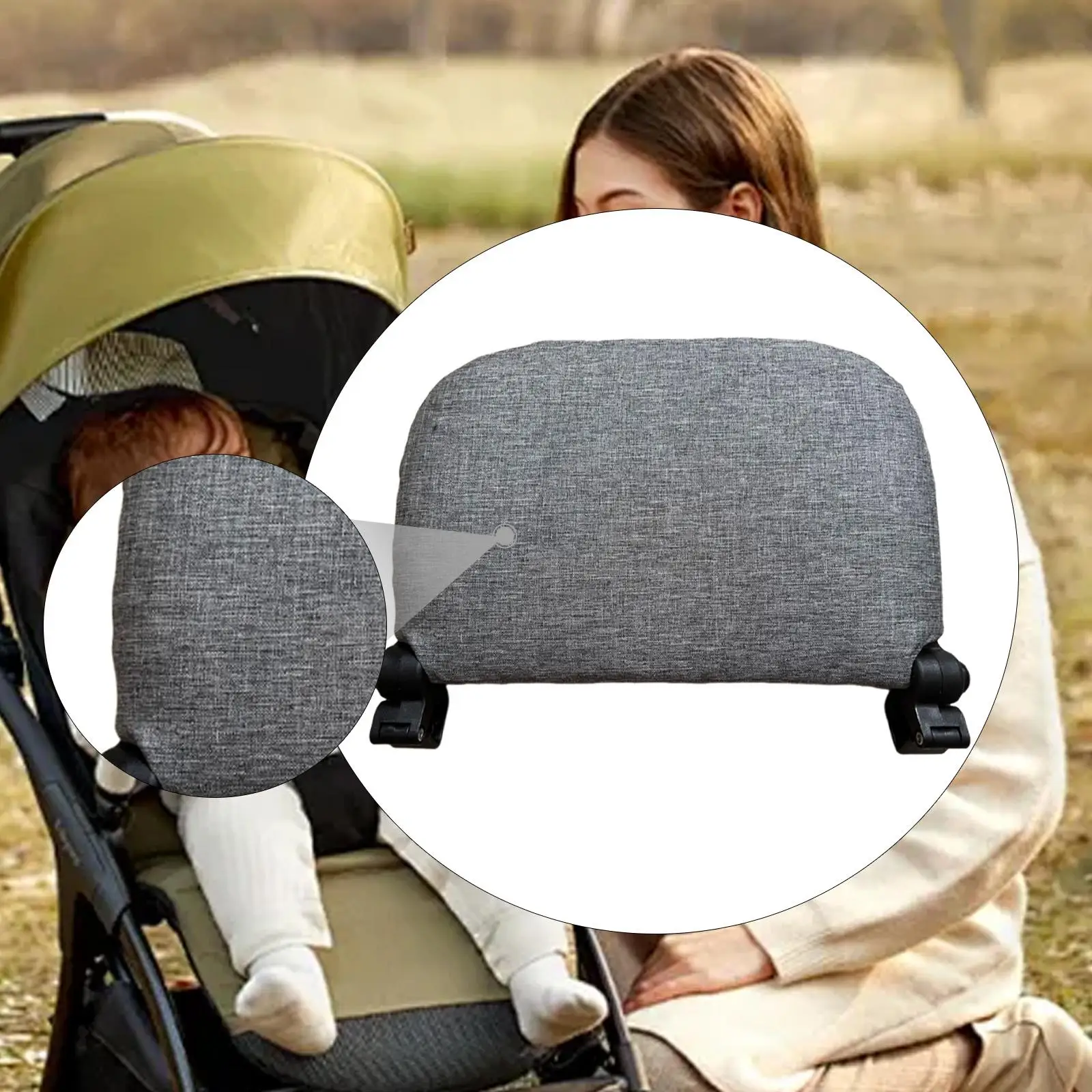 Reposapiés ajustable para cochecito infantil – Tela Oxford plegable - imagen 5