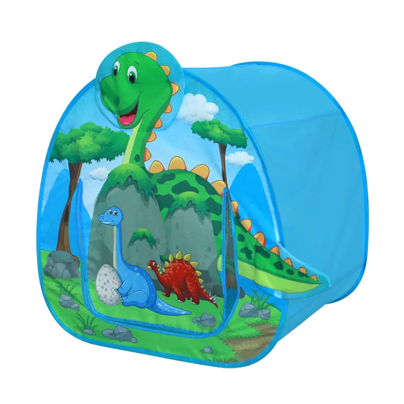 Tienda de juegos de dinosaurios para niños, Castillo de princesa, casa de juegos para niñas, interior y exterior, piscina de bolas - imagen 2
