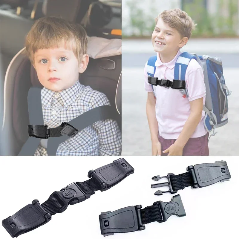 Hebilla de seguridad para coche de bebé, Clip para el pecho, correa antideslizante, correa de seguridad para bebé, cinturón para niños, correa de seguridad, accesorios para coche