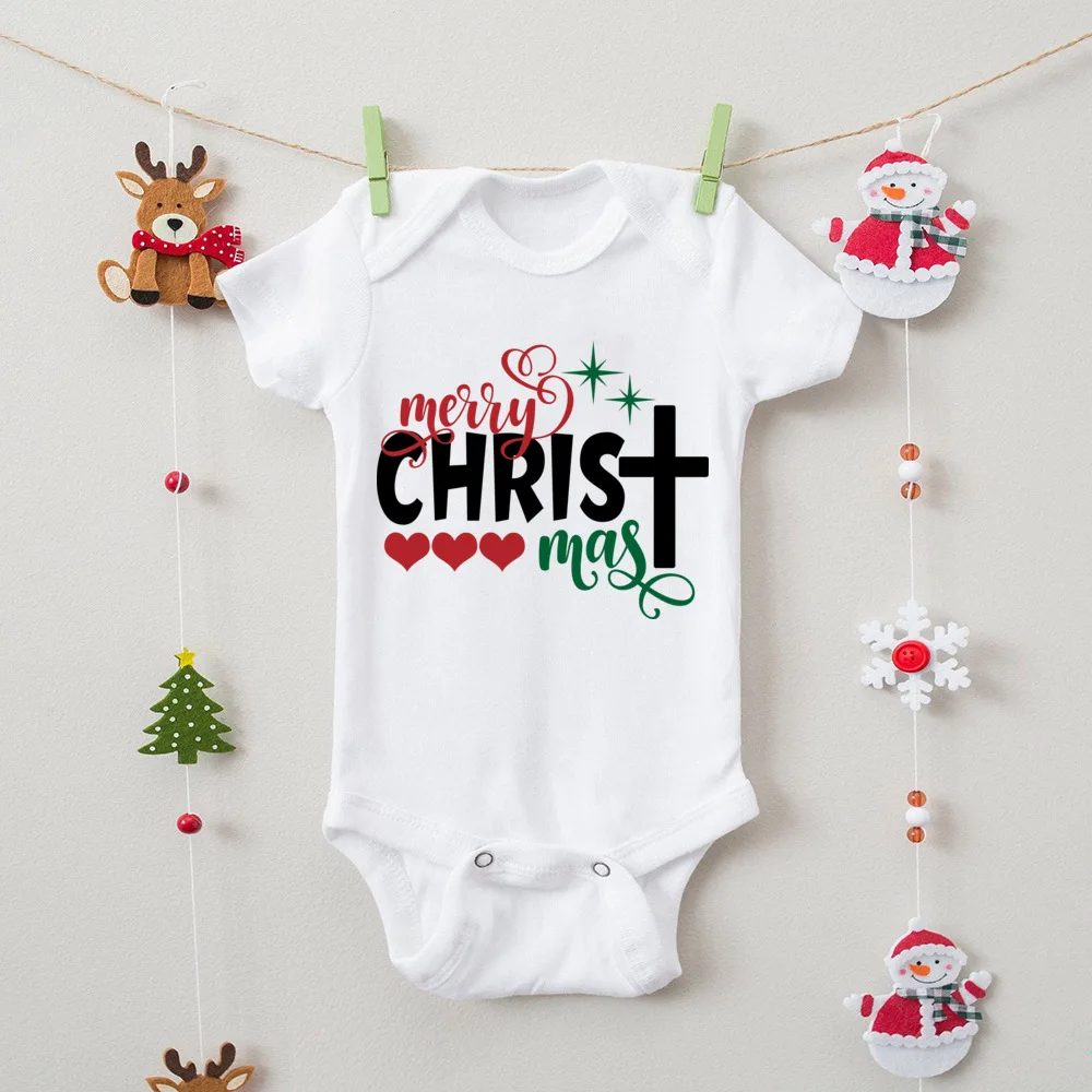 Pelele unisex de Navidad manga corta para bebé y recién nacido - imagen 2