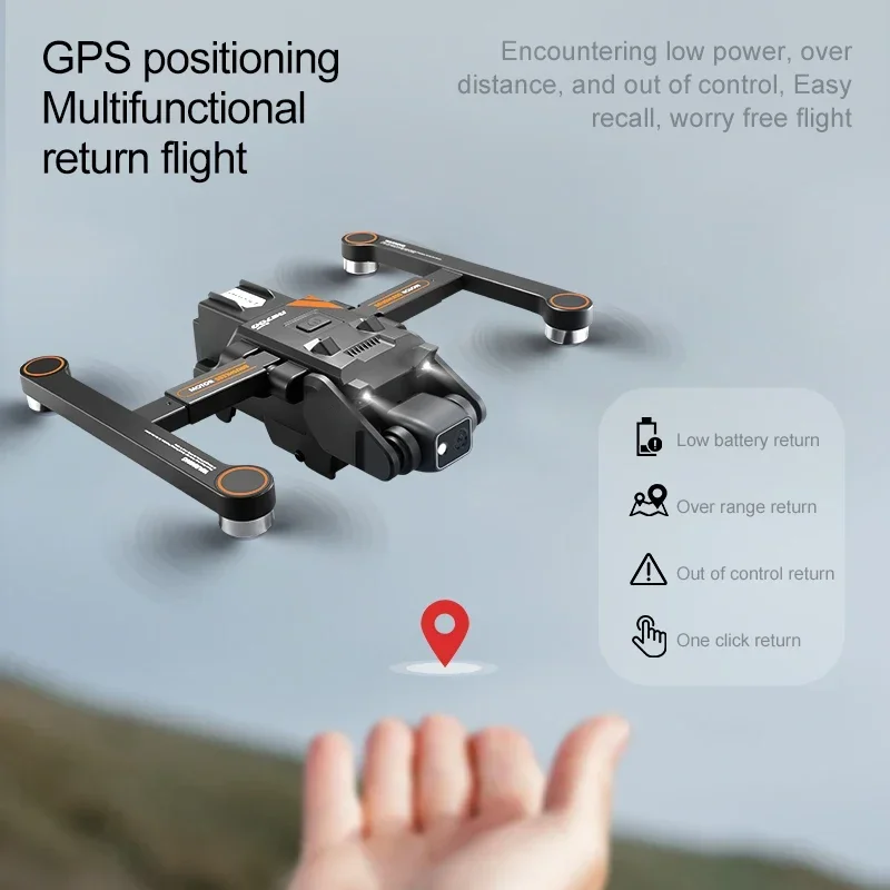 Vehículo aéreo no tripulado Rg700Pro con Control de pantalla fotografía aérea cámara Dual Gps Quadcopter evitación de obstáculos sin escobillas - imagen 3