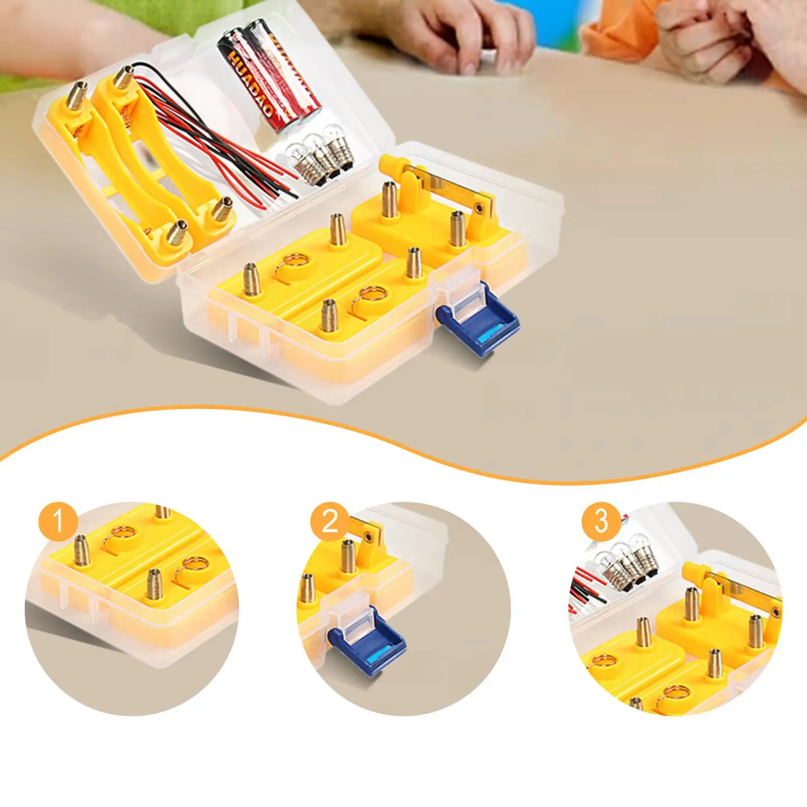 Circuito de aprendizaje de electricidad, manualidades DIY, estudiantes científicos físicos - imagen 2
