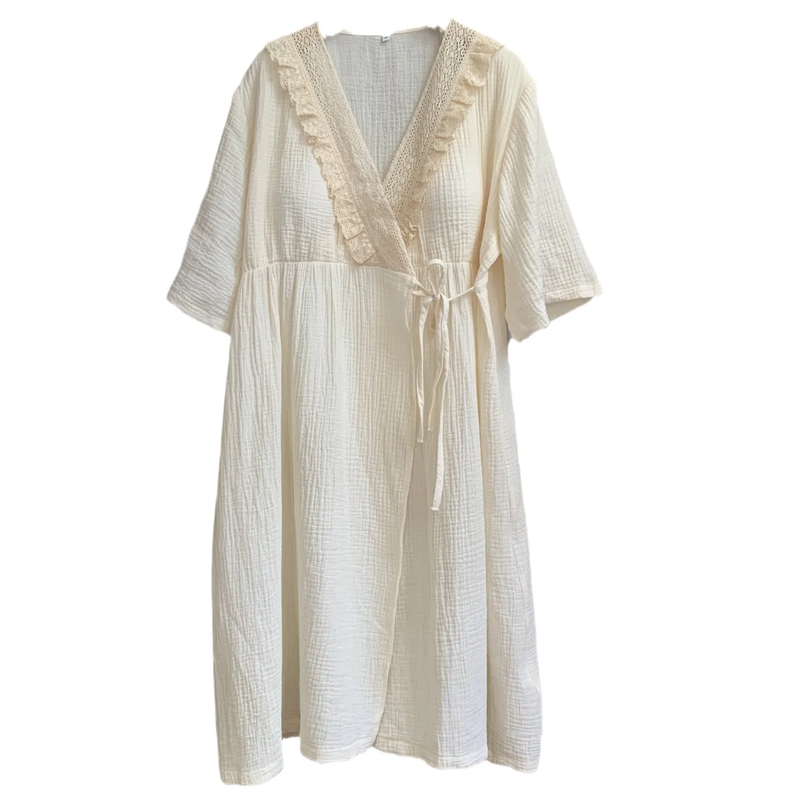 100% de algodón, ropa de dormir de maternidad para lactancia, vestido de noche de alimentación de manga corta, ropa de dormir de moda para mujeres embarazadas, salón en casa - imagen 5