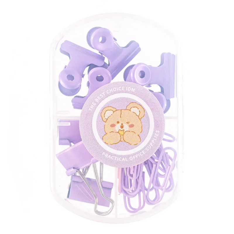 Clips macarons decorativos para niños – Papelería escolar original