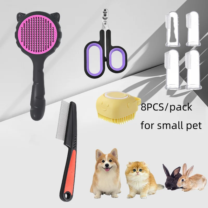 Kit peluquería para perros con peine antipulgas y cepillo masaje - imagen 5