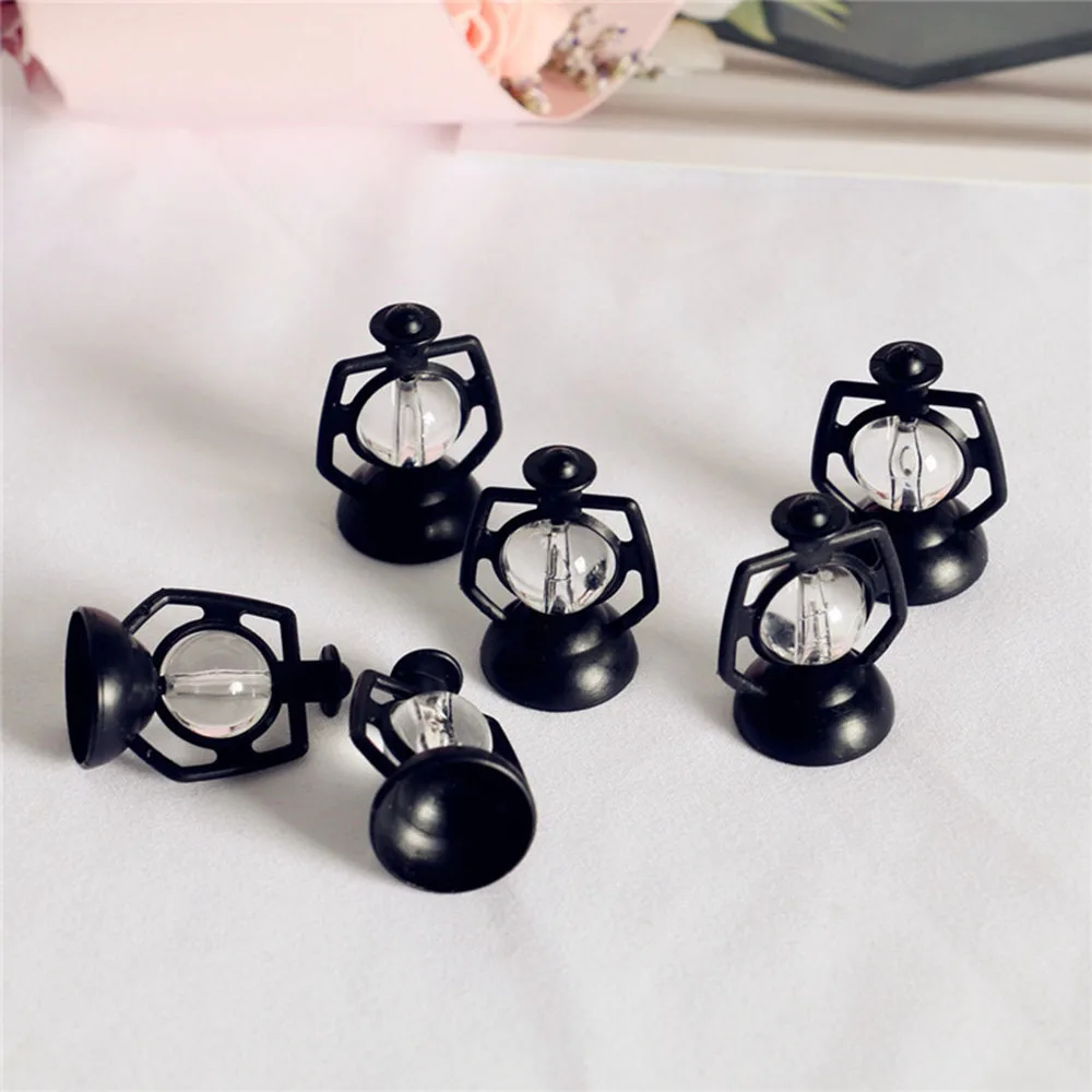 Accesorios casa de muñecas con lámpara y mini linterna