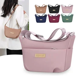 Bandolera Oxford lisa para niñas con correa ajustable – Estilo casual