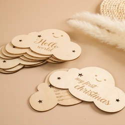 Tarjetas de meses del bebé en madera – Set fotográfico newborn
