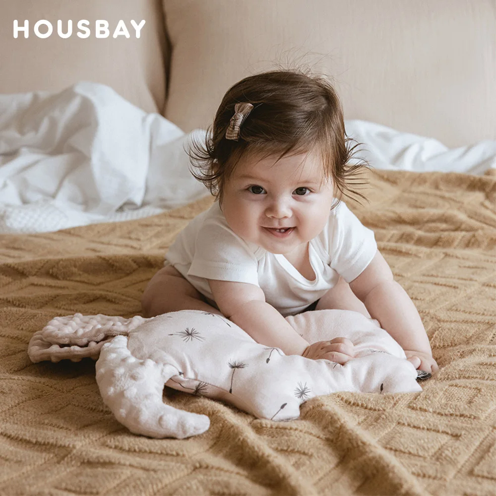 Almohada de bebé con forma de elefante – Doudou rosa para dormir