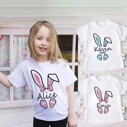Camiseta infantil de conejito de Pascua con estampado
