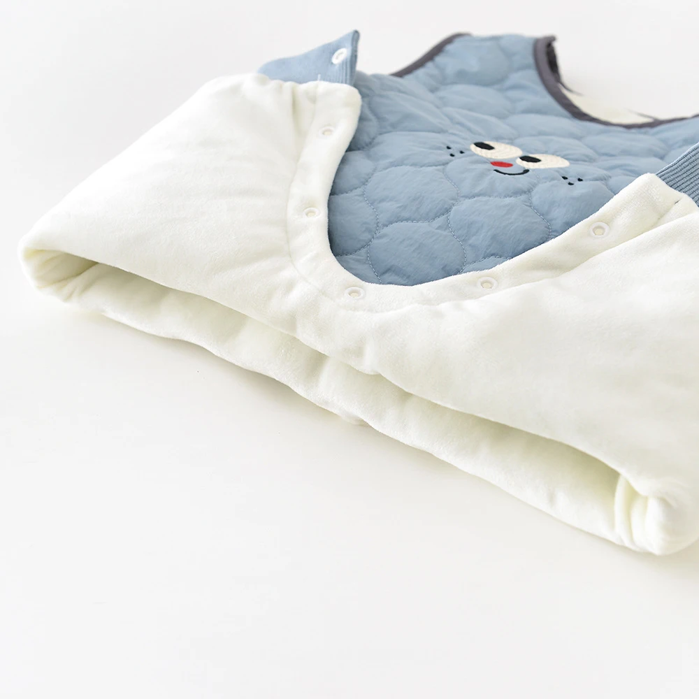 MILANCEL nuevo invierno mamelucos de bebé 6M-3T dibujos animados sin mangas niñas espesar mono suelto versión coreana infantil de una pieza - imagen 5