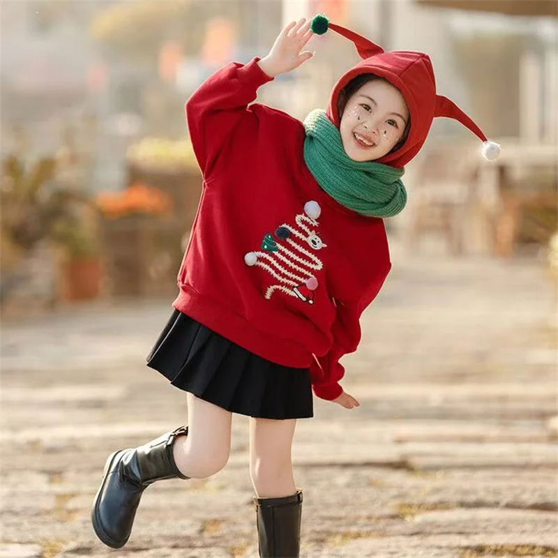 Abrigo de invierno terciopelo grueso con capucha para niños - imagen 4