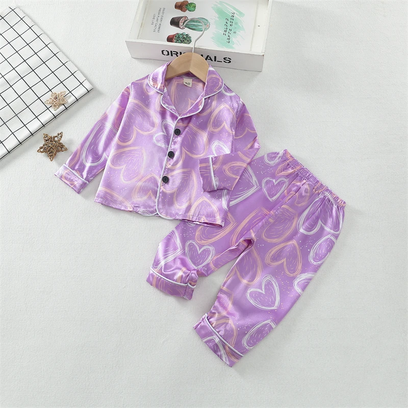 Pijama infantil de manga larga – Conjunto otoño para niñas - imagen 5