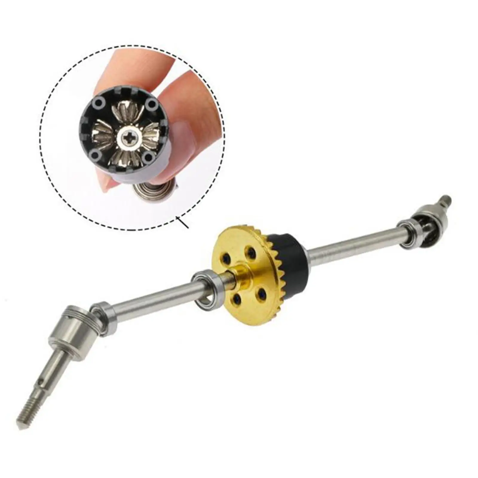 Metal Differential Front Axle Strong Durable 1/12 Accessory Spare Parts for MN86KS MN128 Model Crawler Remote Control Car