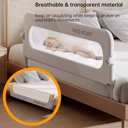 IMBABY Barandilla de Seguridad Plegable Ajustable para Cama de Niños